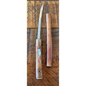 Vtg Samurai Sword Letter Opener Wood Handle/Sheath Made in Japan